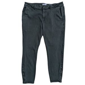 Women's Warp & Weft JFK NYC Weekday Skinny IVY Green Ankle Zipper Size 16x27